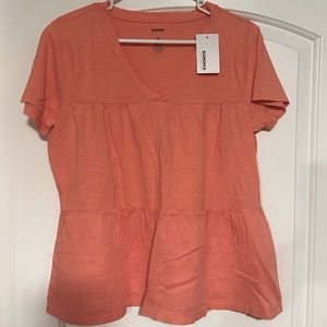 Sonoma Tops | Sonoma Tiered V Neck Top Size S | Color Coral